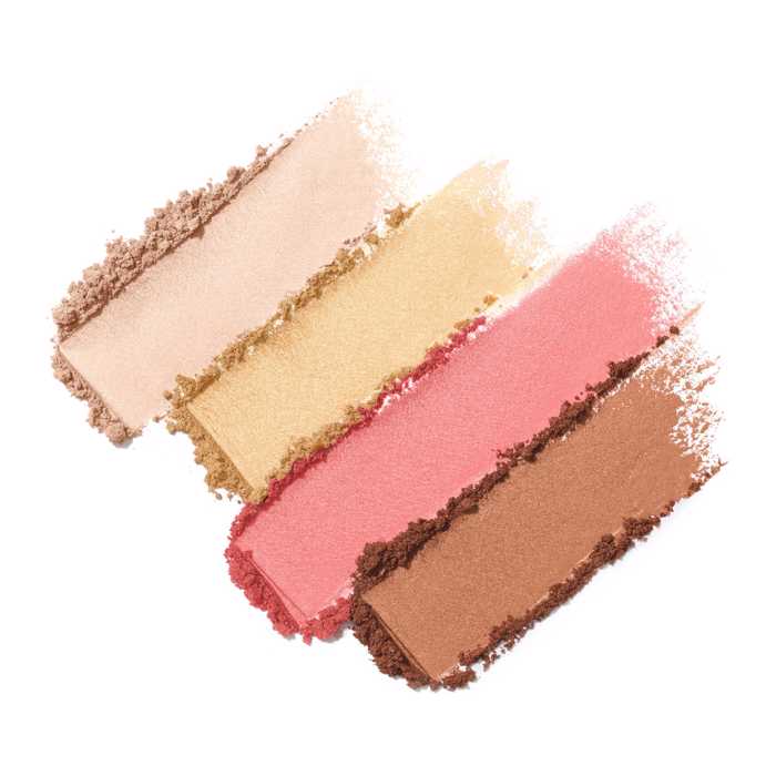 jane iredale - The Skincare makeup First Light PureBronze Shimmer Bronzer Refill Poluxristiki Paleta Bronzer Iridizon Thermo Roz-Sampanize me Antallaktiko (Highlighter-Bronzer-Rouz-Skies 4 se 1) 9,9g